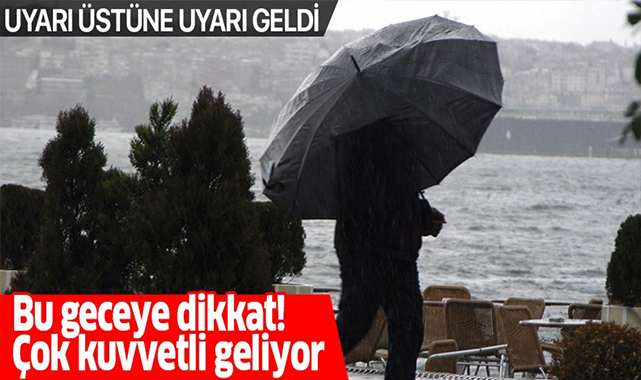 Bu Geceye Dikkat! Trakya İçin Kuvvetli Sağanak Uyarısı