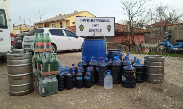 Yılbaşı Öncesi 480 Litre Sahte İçki Ele Geçirildi