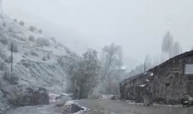Erzurum'da Mayıs Ayında Kar Yağdı