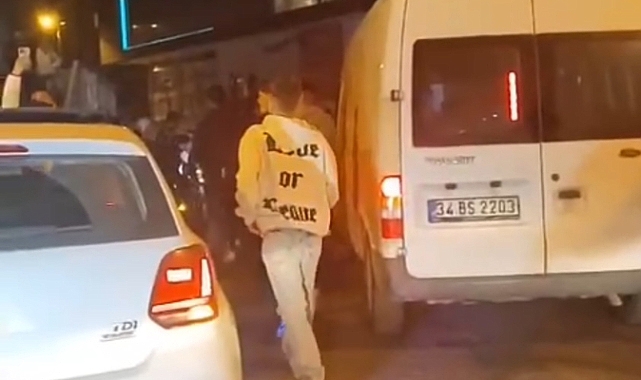 Asker eğlencesi sırasında yolu kapatan sürücü yakalandı
