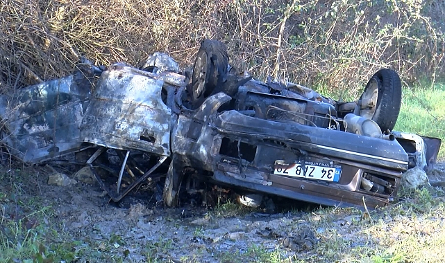 Çatalca'da Feci Kaza! 2 Ölü, 1'i Ağır 3 Yaralı