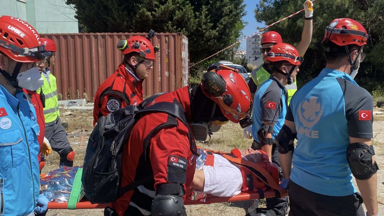 Çanakkale'de Afet Tatbikatı gerçekleştirildi