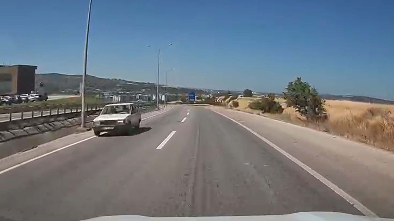 Çanakkale'de otomobiliyle ters şeritte ilerleyen sürücü gözaltına alındı