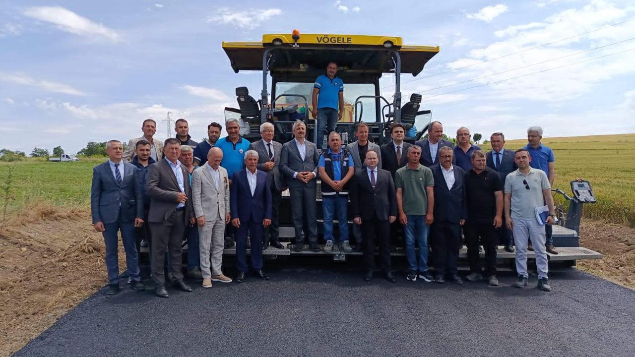 Edirne Valisi Sezer'den asfalt çalışmalarına inceleme