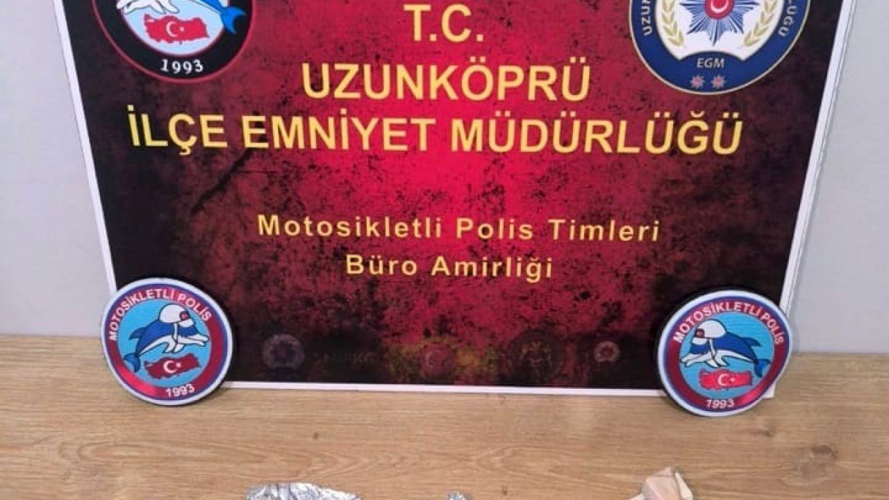 Edirne’de uyuşturucuyla yakalanan şüpheli gözaltına alındı