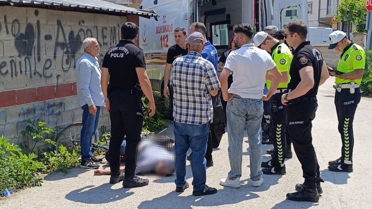 Fenalaşıp bisikletten düşen kişi hayatını kaybetti