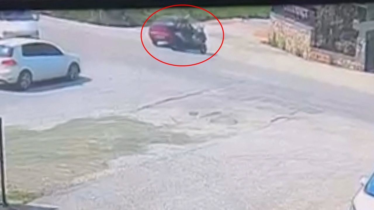 Otomobil ile çarpışan motosikletin sürücüsü yarala