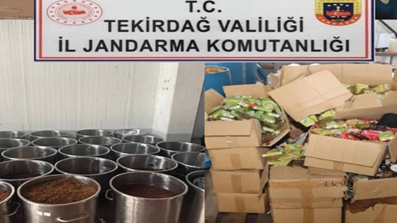 Tekirdağ'da 46 milyon lira değerinde kaçak tütün e