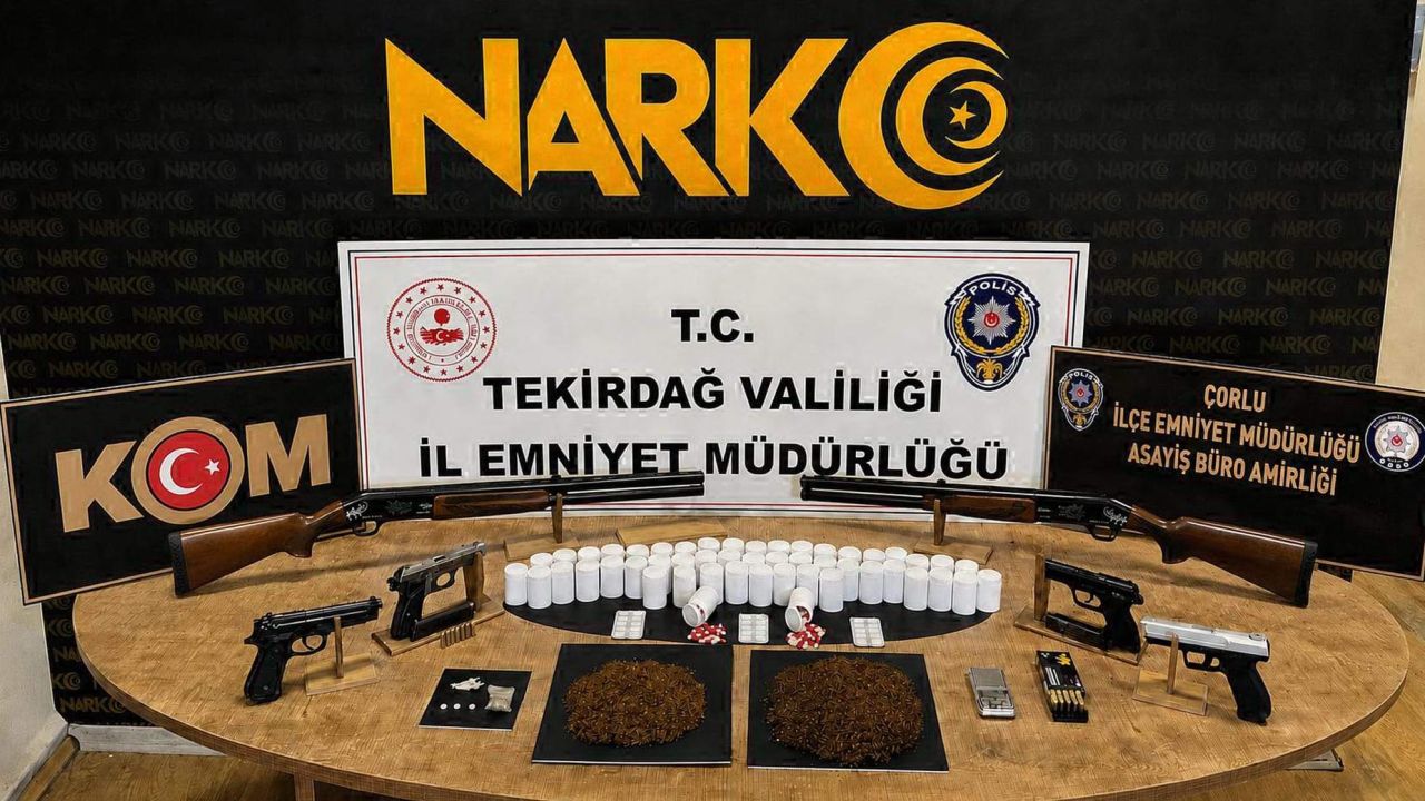 Tekirdağ'da uyuşturucu operasyonunda 13 tutuklama