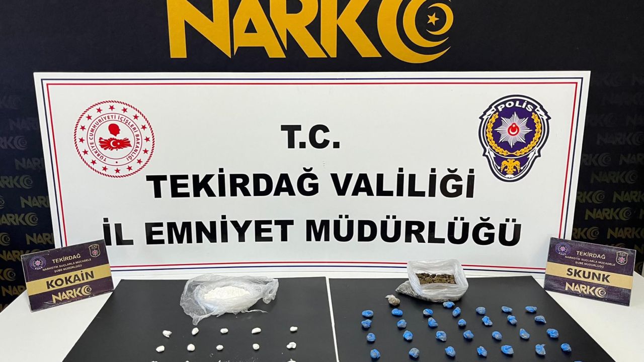 Tekirdağ'da uyuşturucu operasyonunda 8 tutuklama