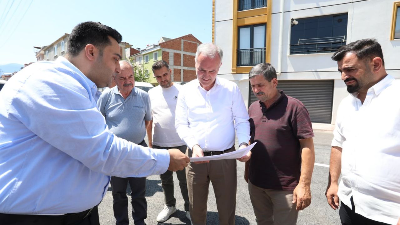Başkan Taban tamamlanan asfalt ve otopark çalışmalarını yerinde inceledi