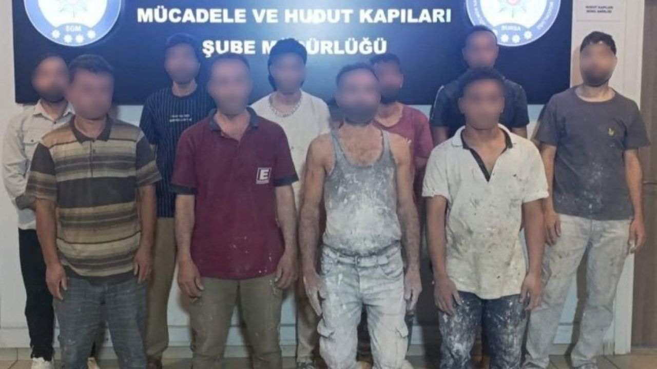 Bursa’da kaçak çalıştırılan 10 yabancı uyruklu yakalandı: 1 gözaltı