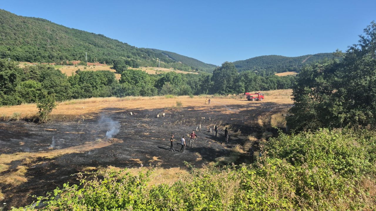 Bursa’da ot yangını; havadan ve karadan müdahale ediliyor