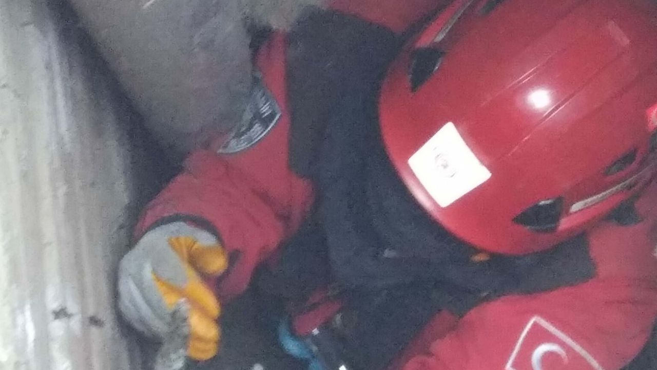 Havalandırma boşluğundaki boruya sıkışan 2 kediyi itfaiye kurtardı