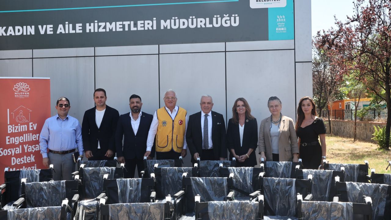 Nilüfer’de 60 tekerlekli sandalye ile engelsiz dayanışma
