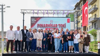 Pınarhisar TOKİ konutlarında anahtarlar törenle teslim edildi